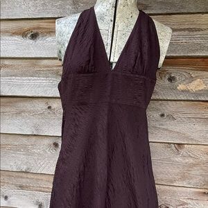J.Crew dark brown/burgundy dress